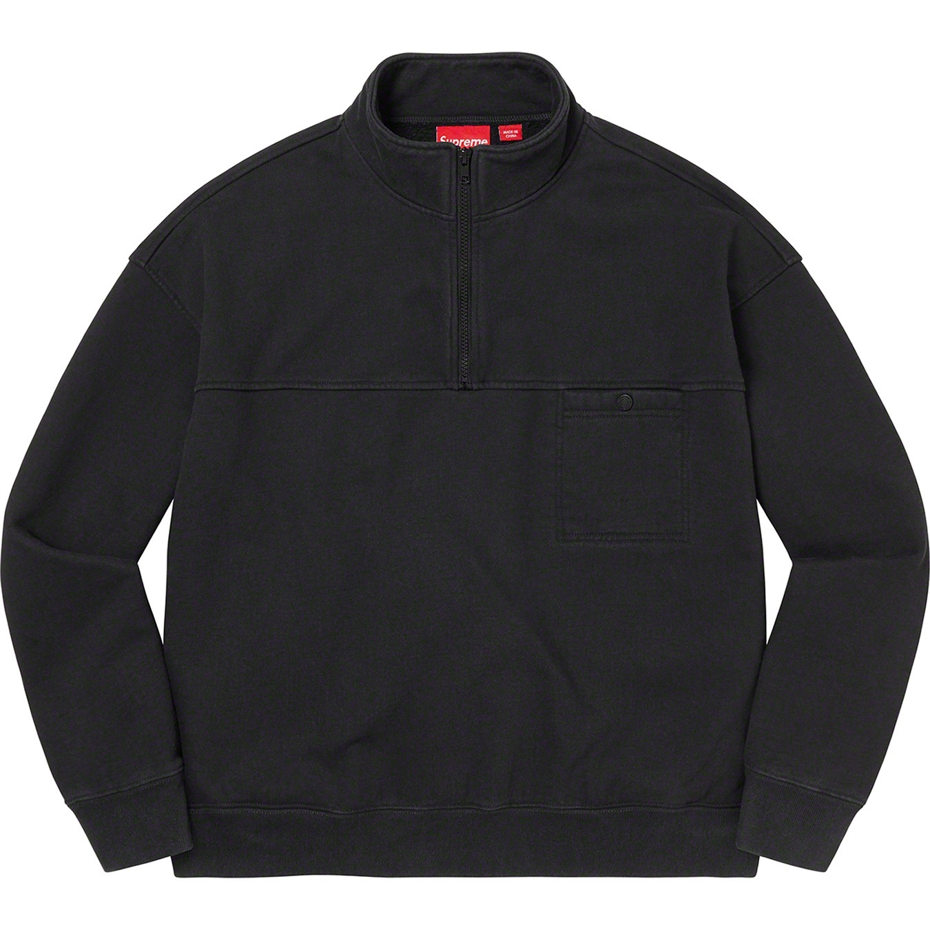 Washed Half Zip Pullover view 8